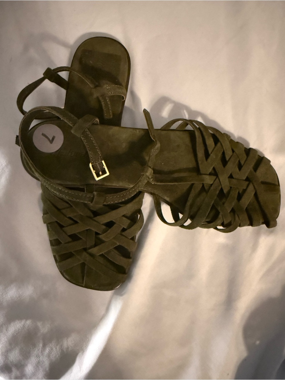 Madewell Milano Fisherman Olive Green Strappy Sandals - Picture 3 of 4